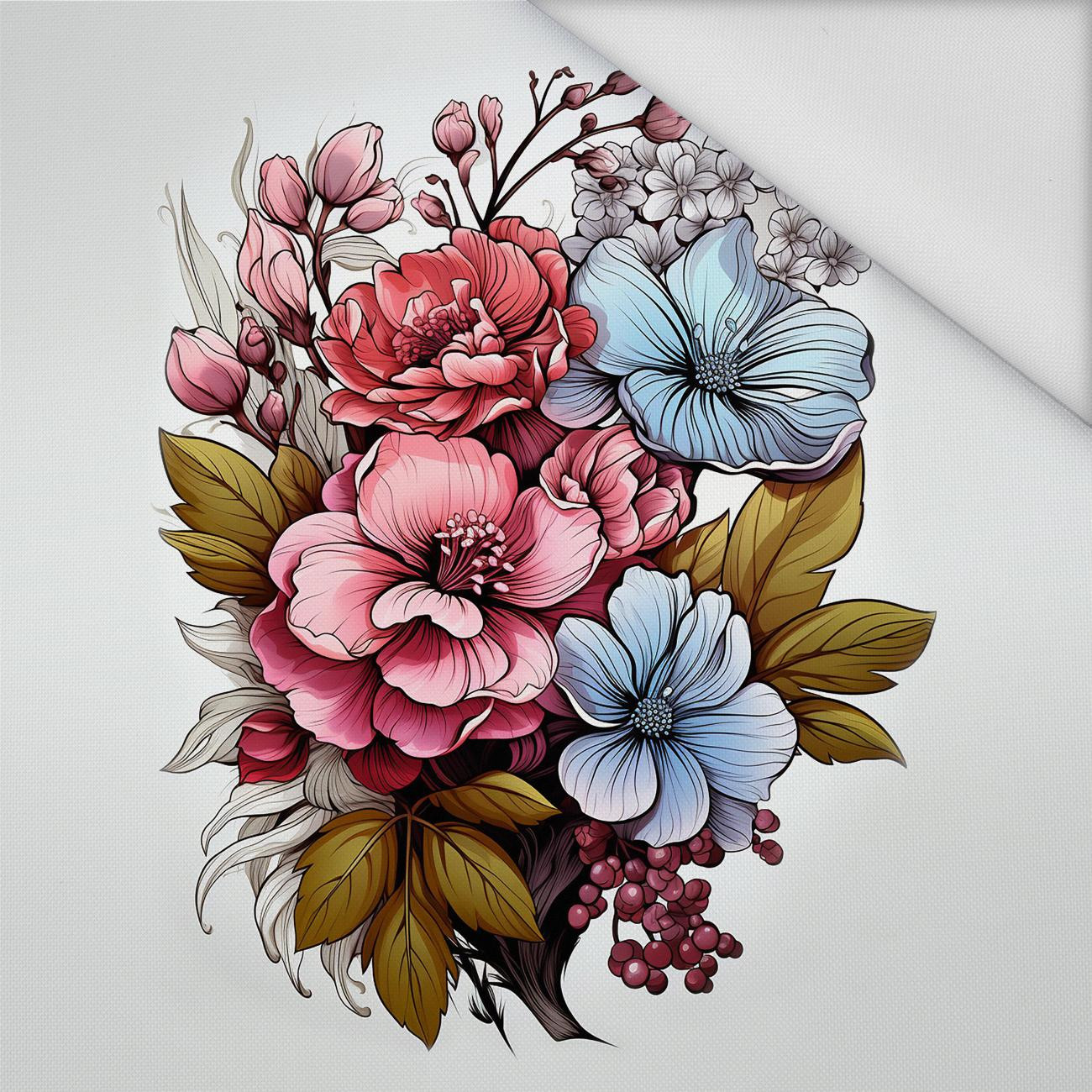 BOUQUET OF FLOWERS WZ.8 - panel (60cm x 50cm) Waterproof woven fabric