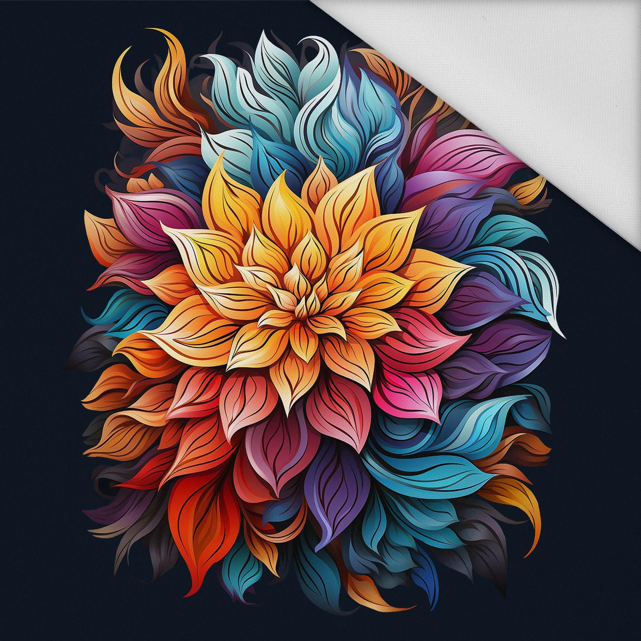 BOUQUET OF FLOWERS WZ.6 - panel (60cm x 50cm) Waterproof woven fabric