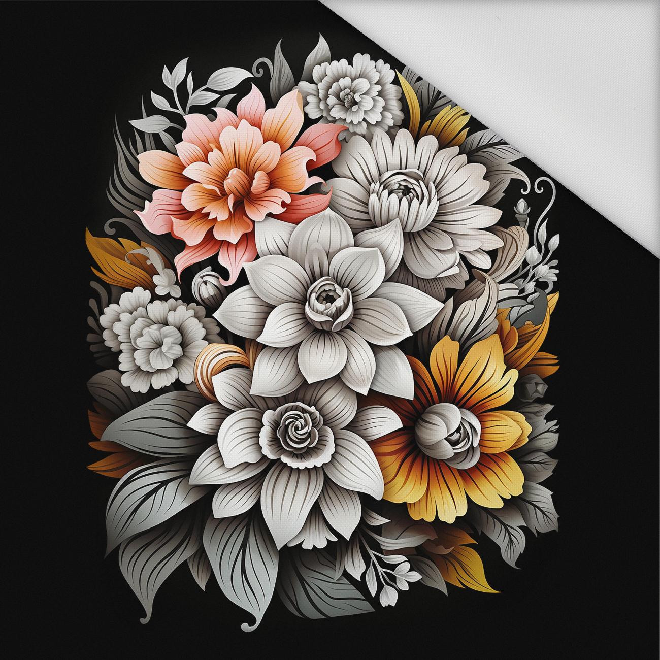BOUQUET OF FLOWERS WZ.7 - panel (60cm x 50cm) Waterproof woven fabric