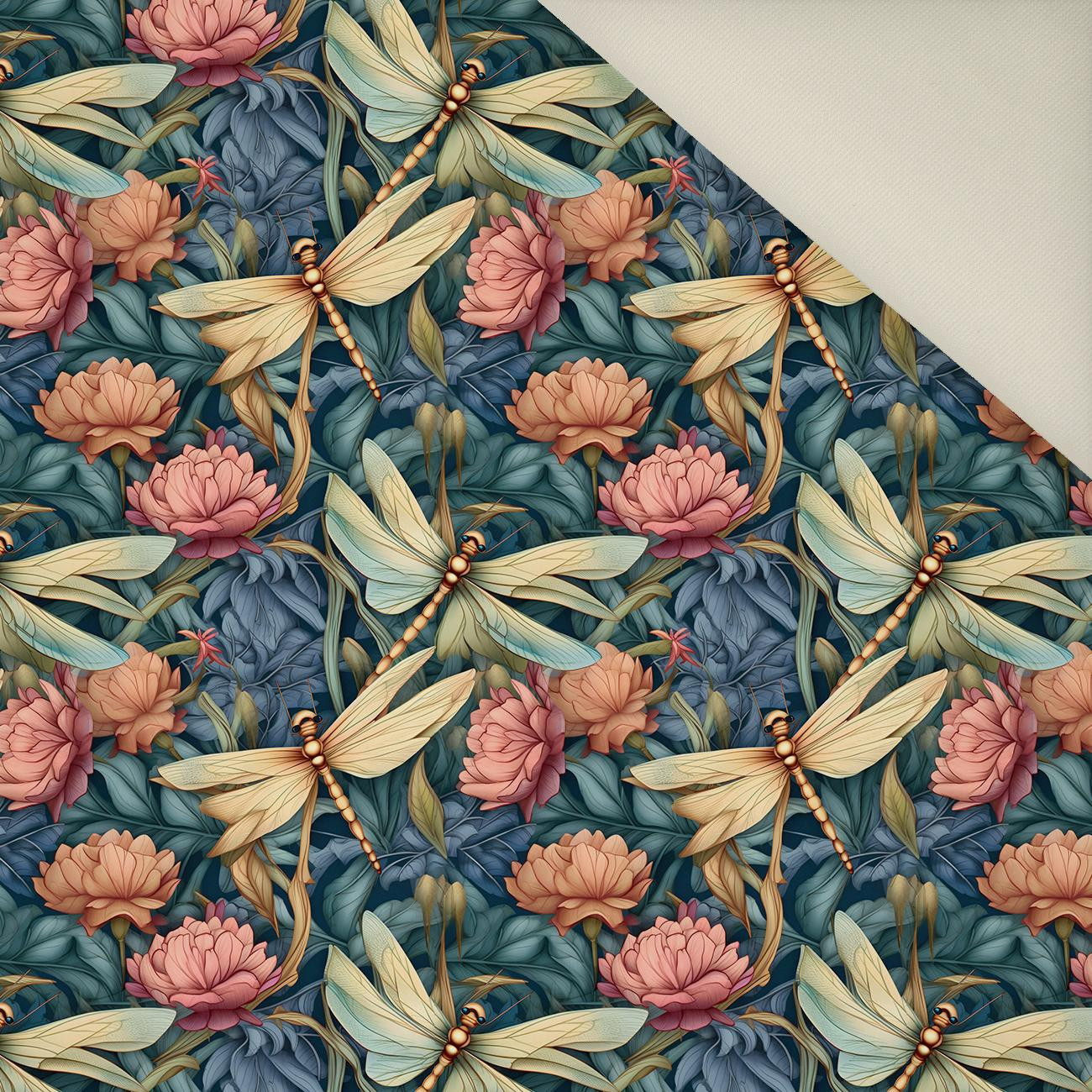 Butterfly & Flowers wz.11- Upholstery velour 