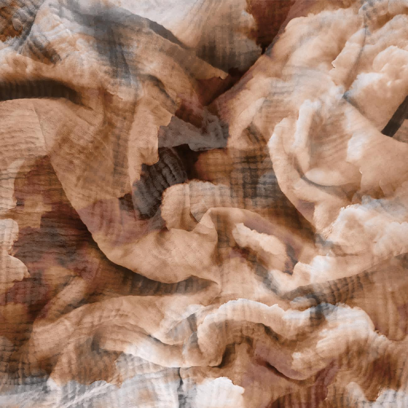 CLOUDS / peach fuzz - Cotton muslin