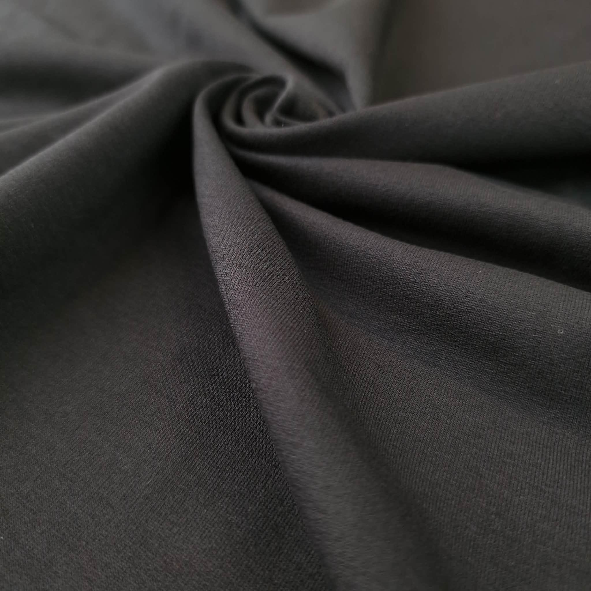 Viscose French Terry - BLACK D-16