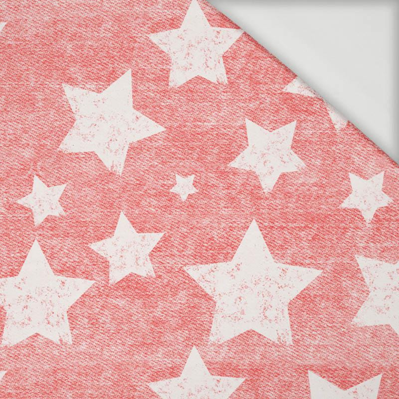 WHITE STARS / vinage look jeans (red) - Viscose jersey