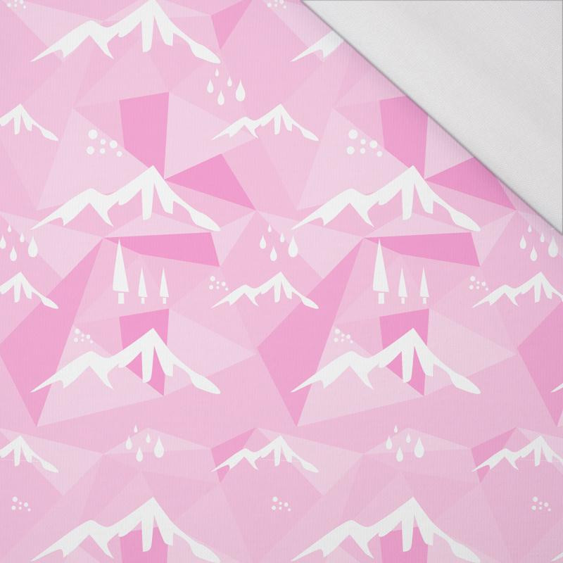 MOUNTAINS (adventure) / pink - single jersey with elastane TE210