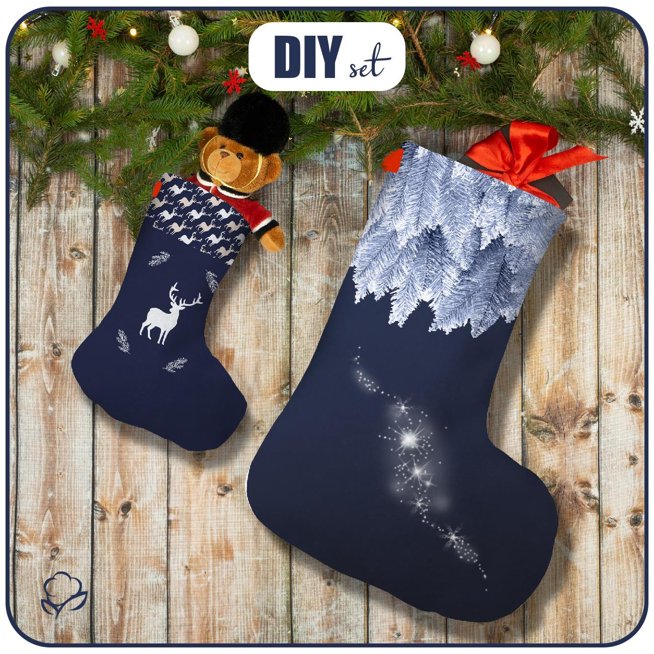 Christmas Stocking Set - FOREST / reindeer