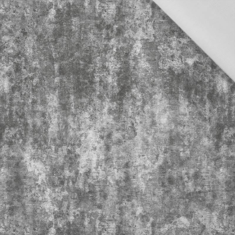 GRUNGE (black) - Cotton woven fabric