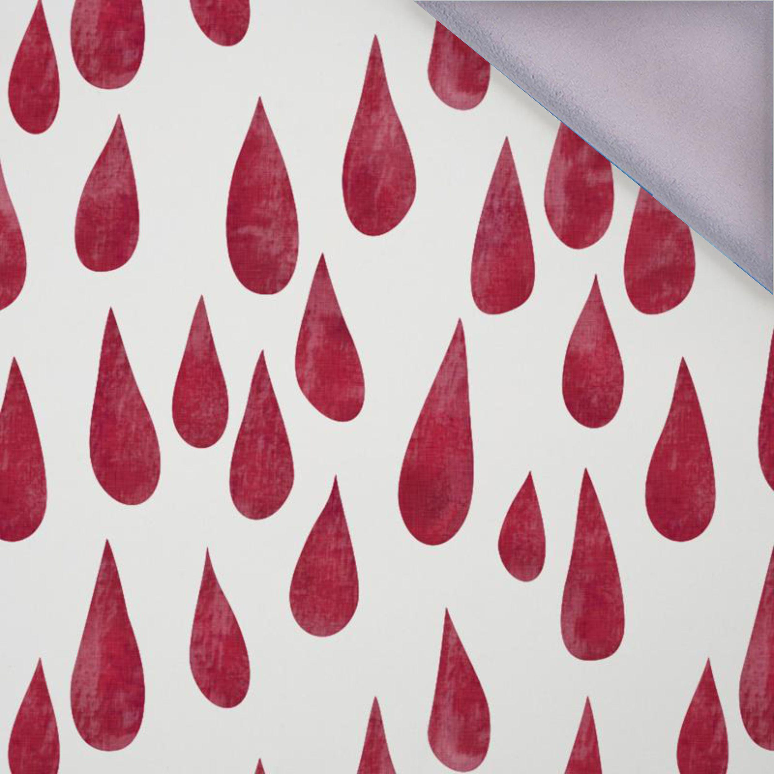 BIG DROPS (carmine) / white - softshell