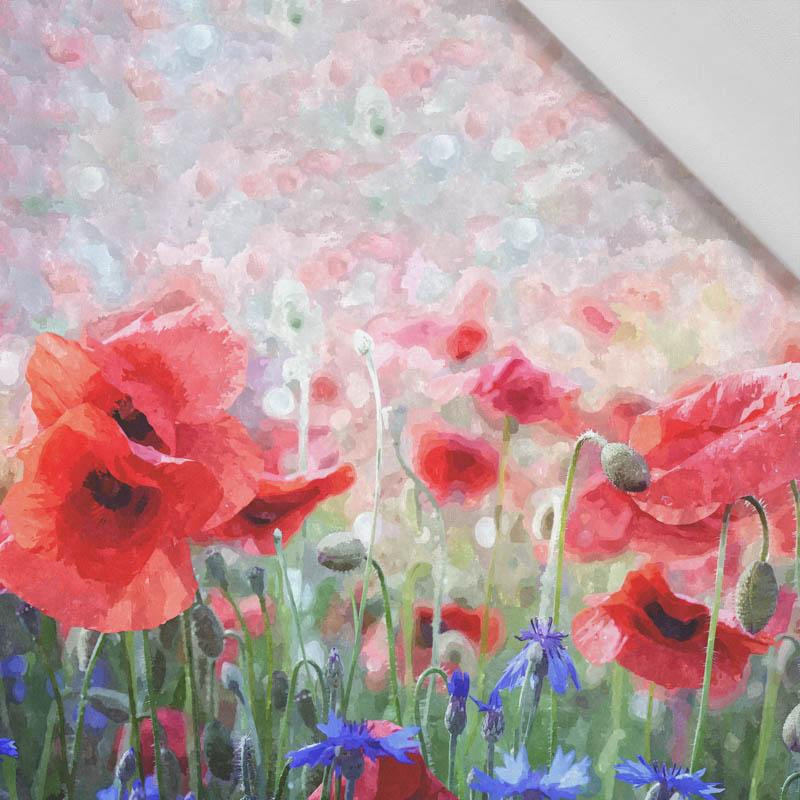 POPPIES pat. 1 - Cotton woven fabric panel