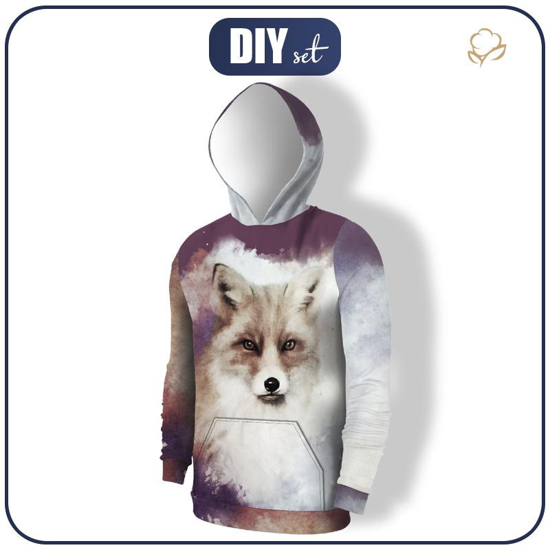 MEN’S HOODIE (COLORADO) - FOX / sepia - sewing set 