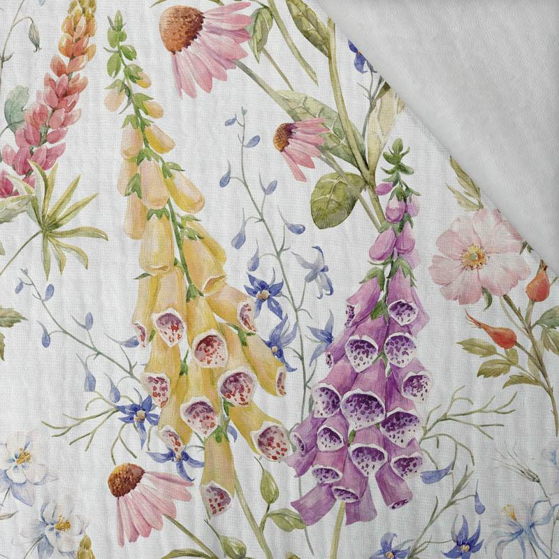 FLOWERS / bellflowers - Cotton muslin