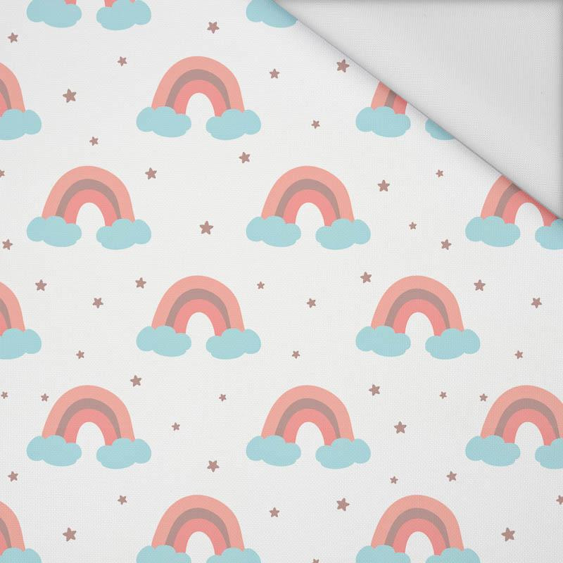 PASTEL RAINBOWS (PASTEL SKY) - Waterproof woven fabric