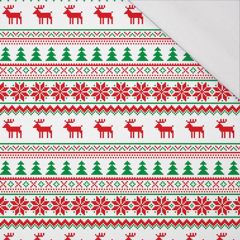 REINDEERS PAT. 2 / red-green - single jersey with elastane 