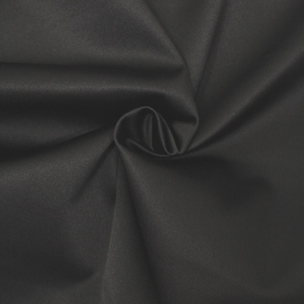 BLACK - Woven fabric sateen type