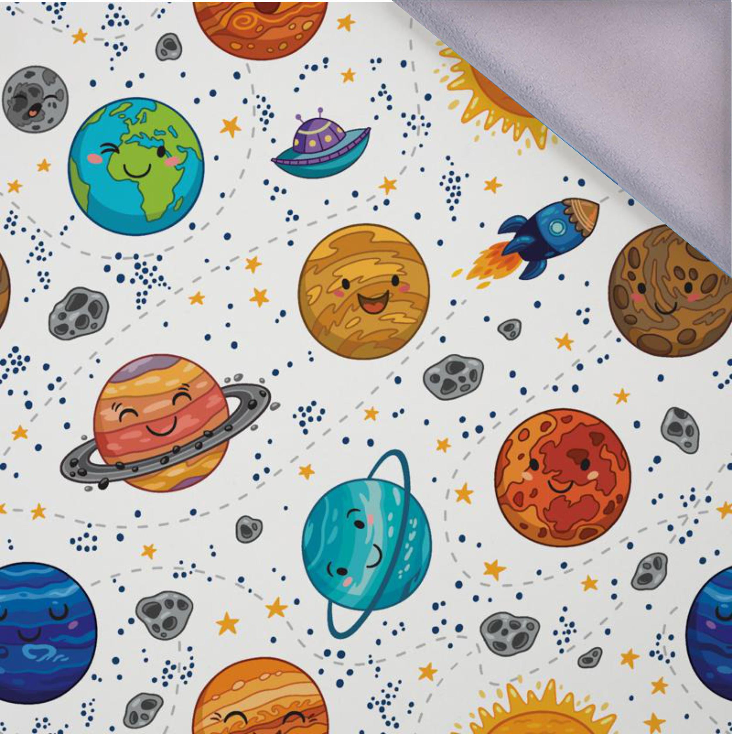 PLANETS / white - softshell