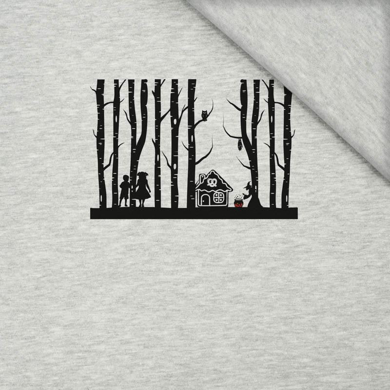 HANSEL AND GRETEL / melange light grey - panel single jersey TE210