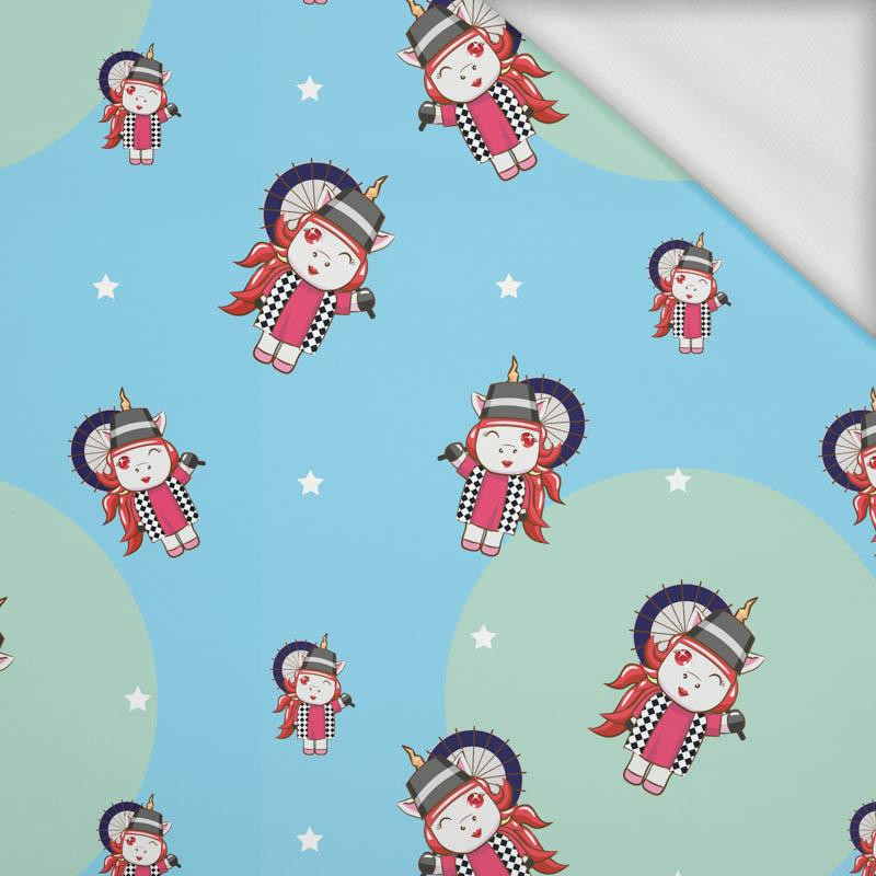 UNICORNS pat. 7 - looped knit fabric