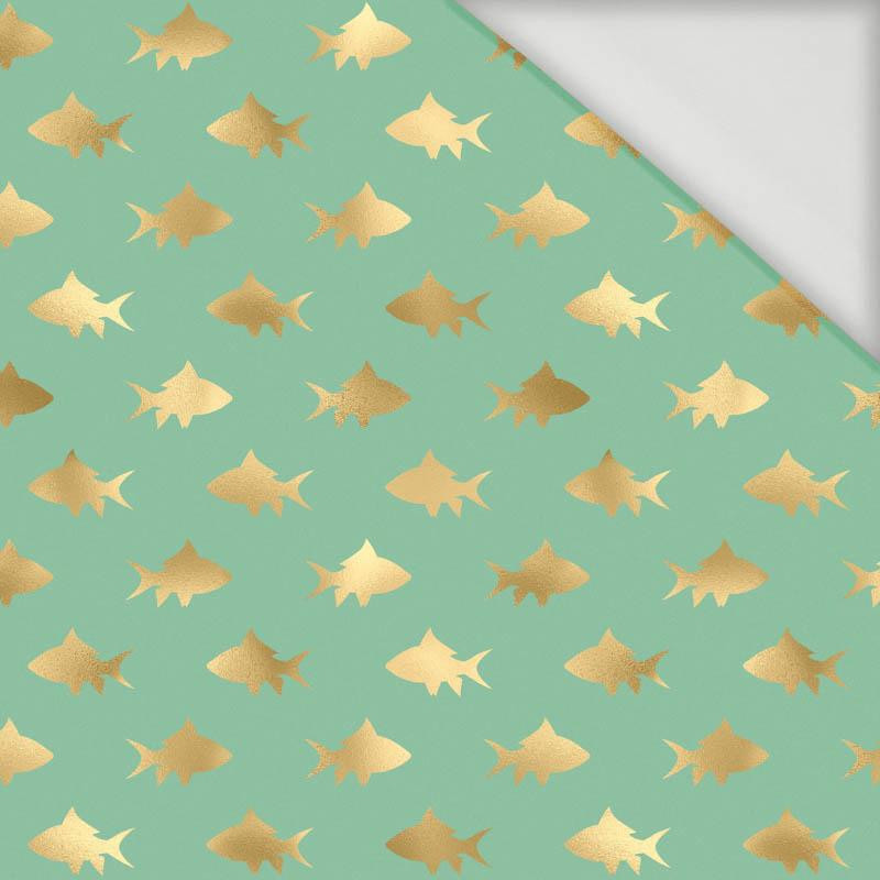 GOLDEN FISH (GOLDEN OCEAN) / mint - Viscose jersey