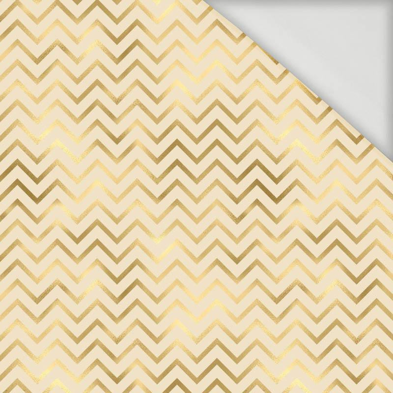 GOLDEN ZIGZAGS (GOLDEN OCEAN) / beige - Viscose jersey