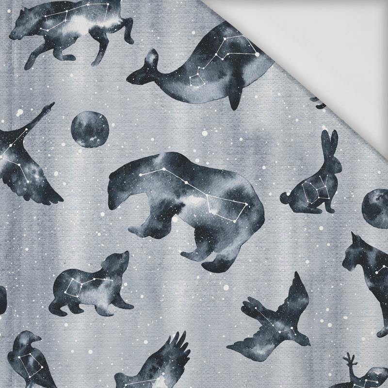 ANIMALS MIX (GALACTIC ANIMALS) / grey - Viscose jersey