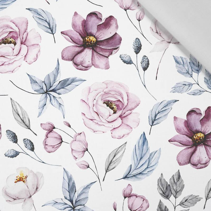 100cm WATERCOLOR BOUQUET Pat. 1 - Cotton woven fabric