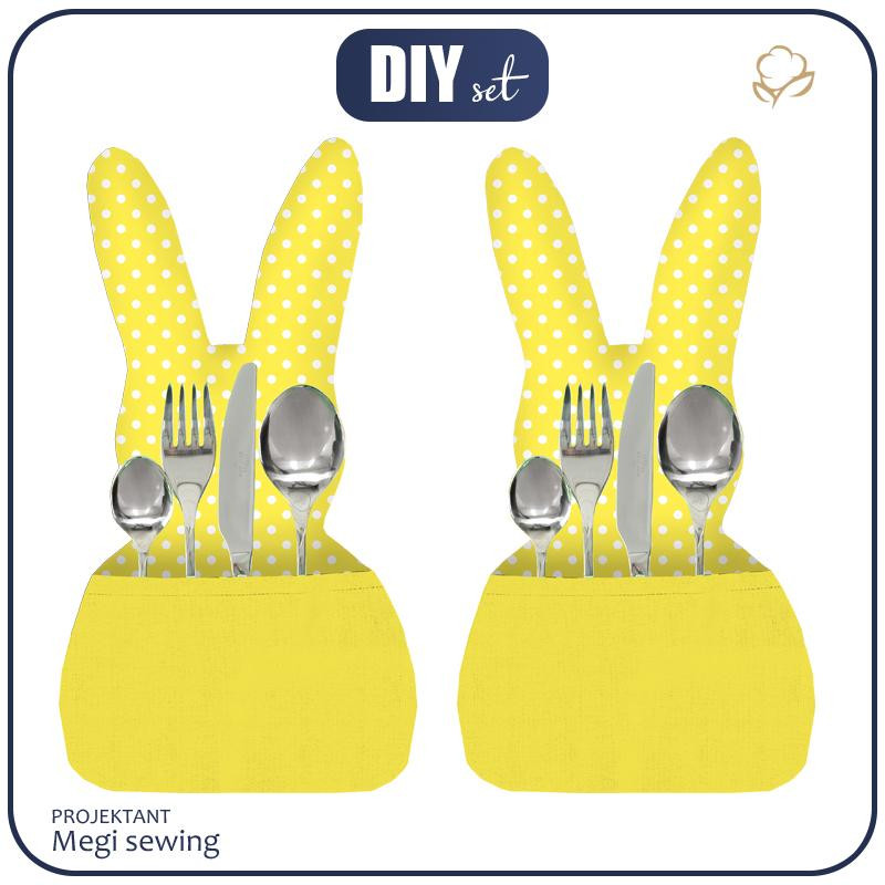 Cutlery bunny - DOTS / YELLOW