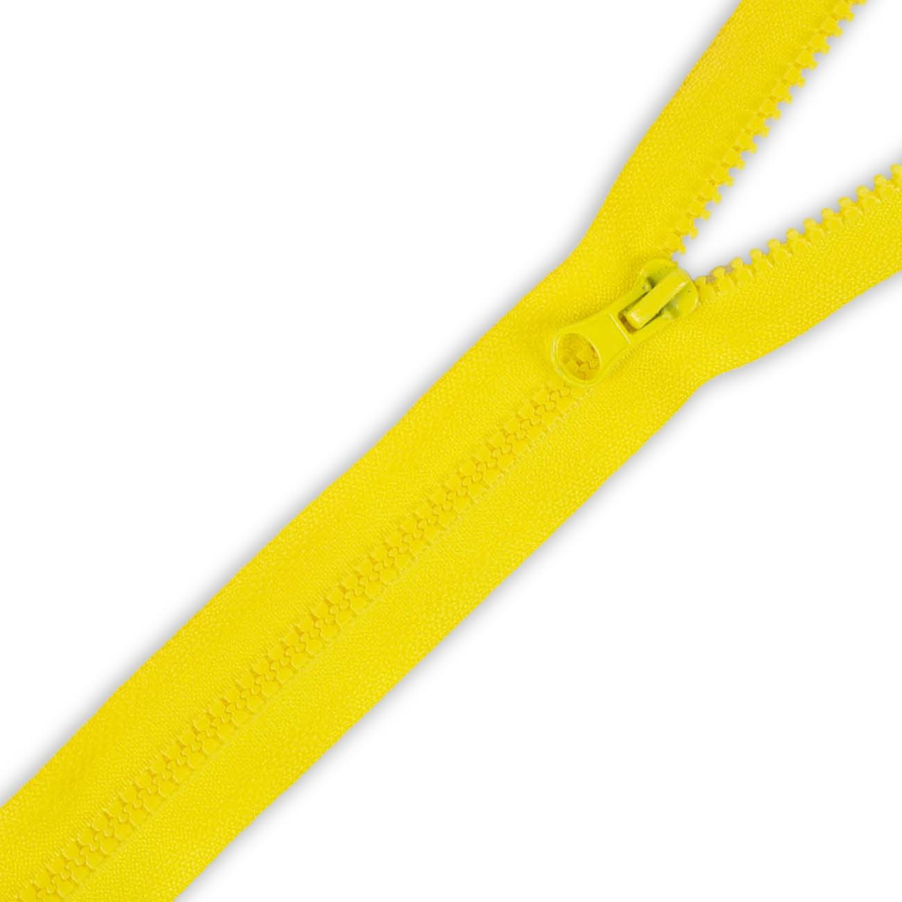 Plastic Zipper 5mm open-end 50cm (Z) - yellow