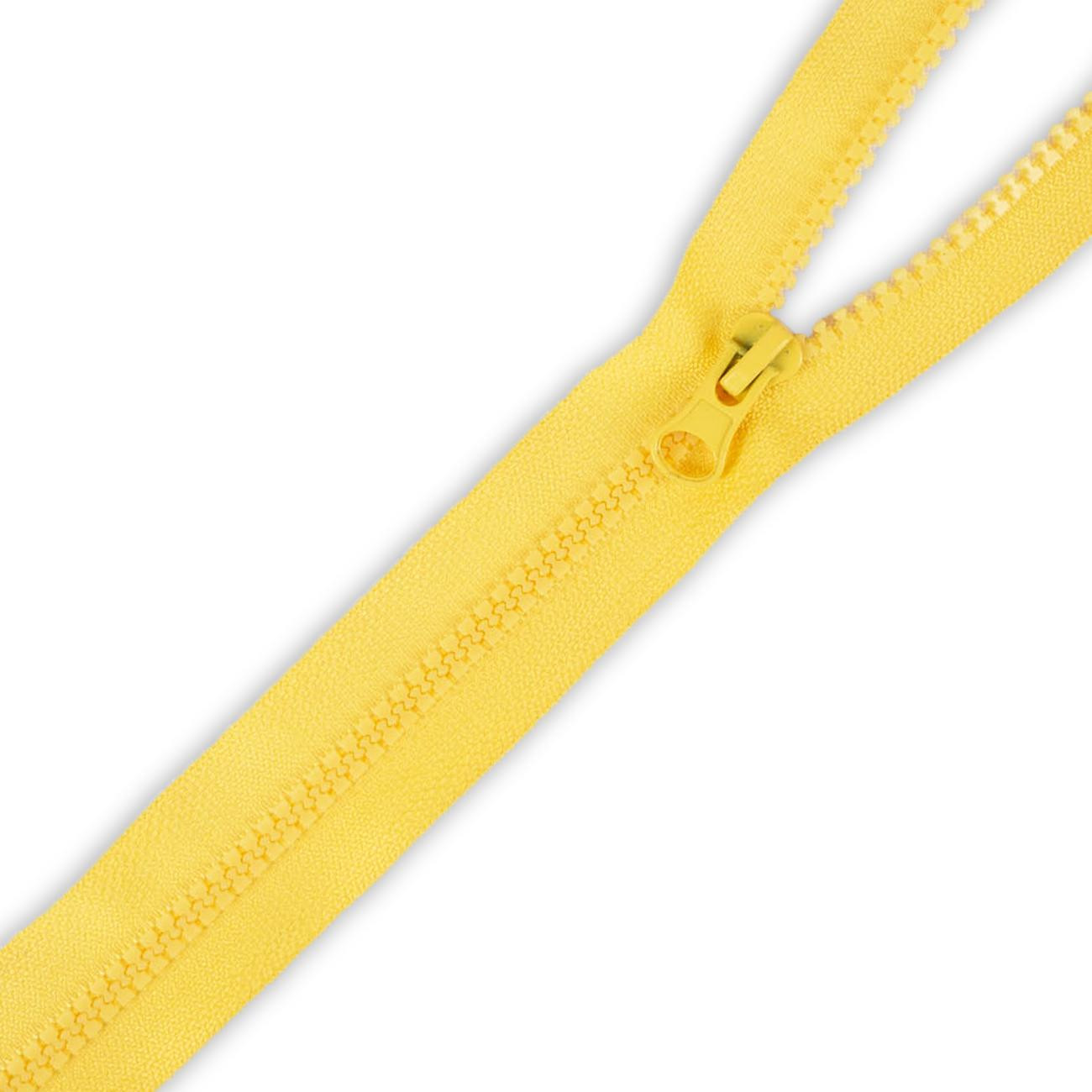 Plastic Zipper 5mm open-end 80cm - mustard