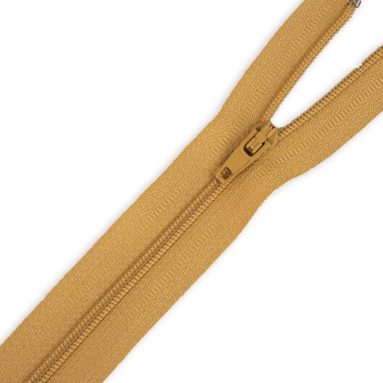 Coil zipper 30cm Open-end - sand