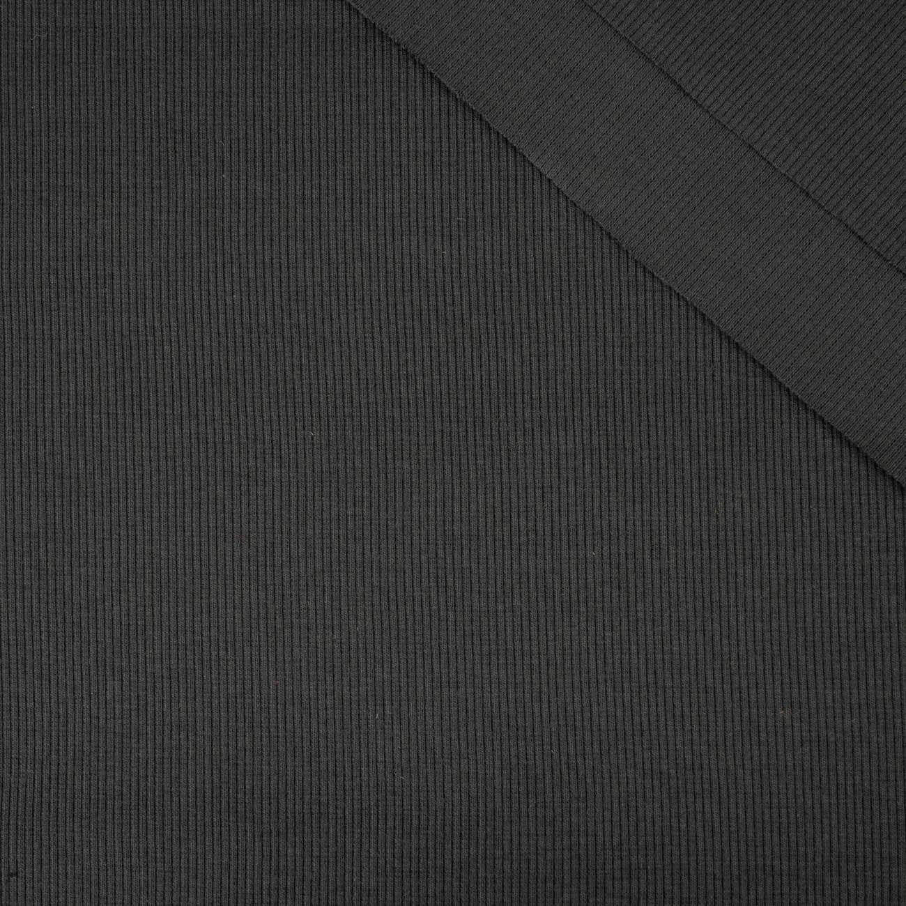 D-88 GRAPHITE - Ribbed knit fabric