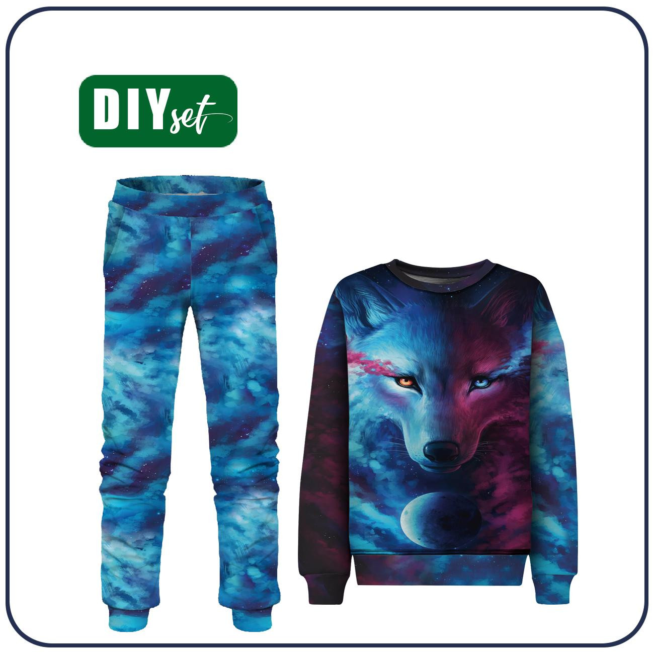 Children's tracksuit (MILAN) - DARK ENERGY - sewing set