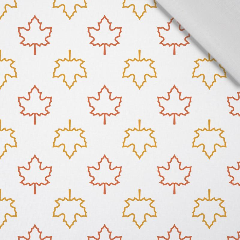 HALLOWEEN MAPLE LEAVES / Contour - Cotton woven fabric