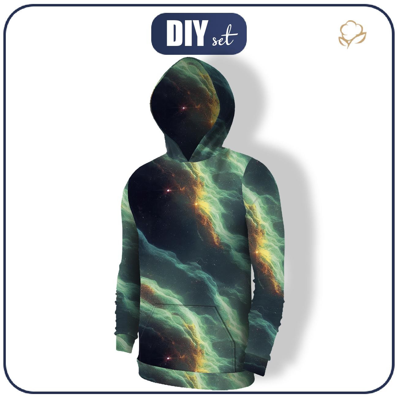 MEN’S HOODIE (COLORADO) - DEEP SPACE - sewing set