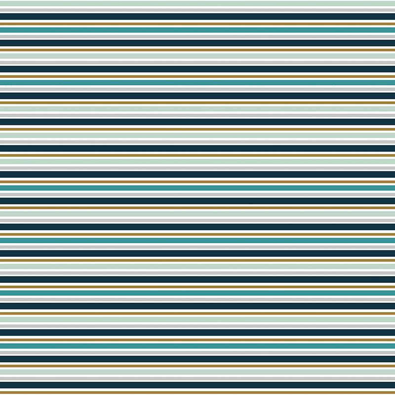 KOALA / stripes - Cotton woven fabric