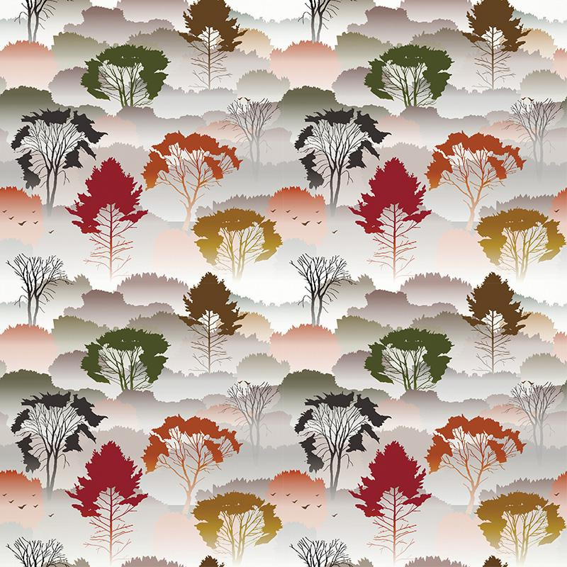 FOREST AT DAWN - Cotton woven fabric