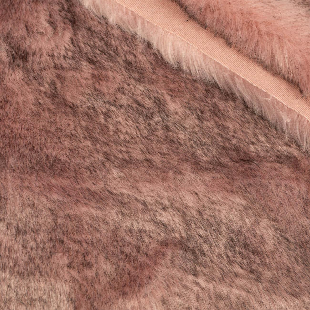 46cm PINK / BLACK - FAUX FUR