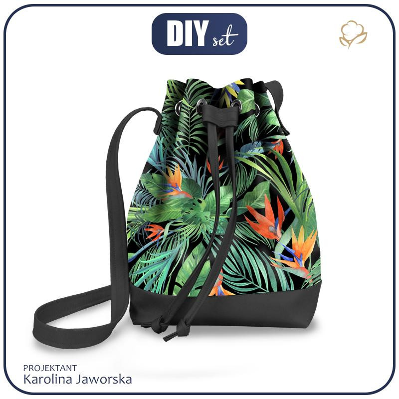 BUCKET BAG - PARADISE JUNGLE / black