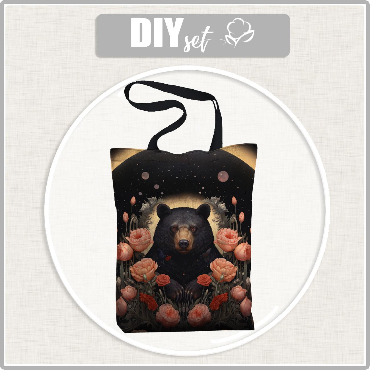 SHOPPER BAG - GOTHIC BEAR - sewing set