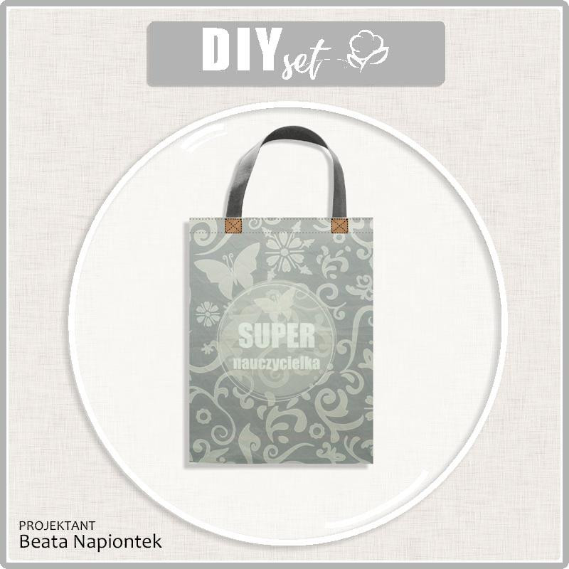 SHOPPER BAG - Super nauczycielka / ethno