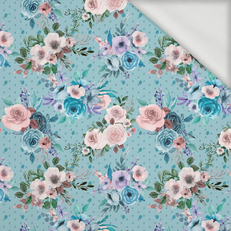 FLOWER BOUQUET  pat. 8 (PUMPKIN GARDEN) - looped knit fabric