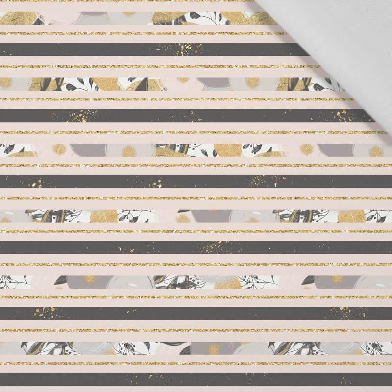 FLOWER BOUQUET  pat. 5 (gold) - Cotton woven fabric