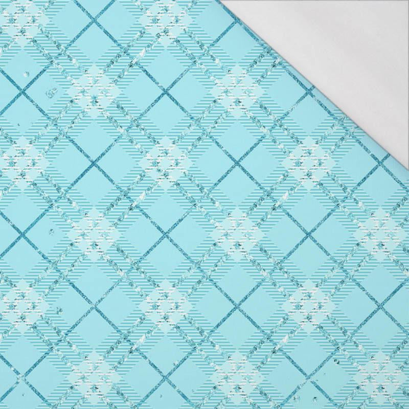 GLITTER CHECK (WONDERLAND) - single jersey with elastane 