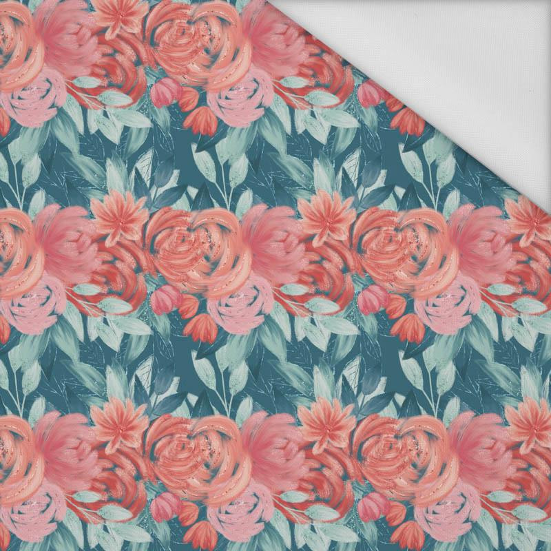 ROSES AND PEONIES pat. 5 - Waterproof woven fabric
