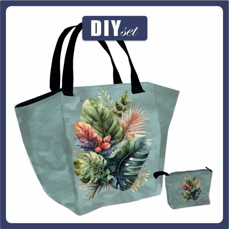 XL bag with in-bag pouch 2 in 1 - TROPICAL BOUQUET PAT. 2 - sewing set