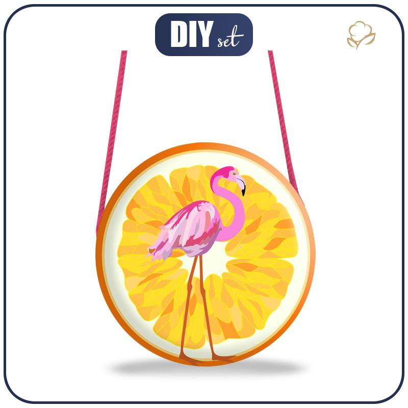 KIDS POUCH BAG - ZESTY FLAMINGOS