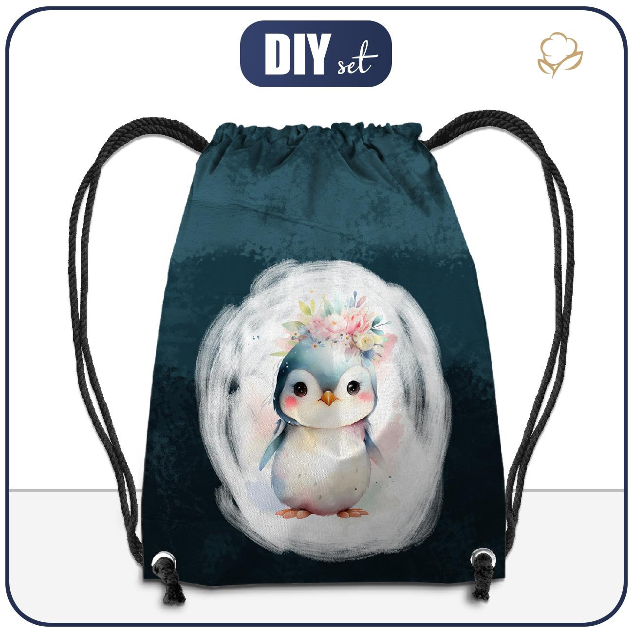 GYM BAG - BABY PENGUIN - sewing set