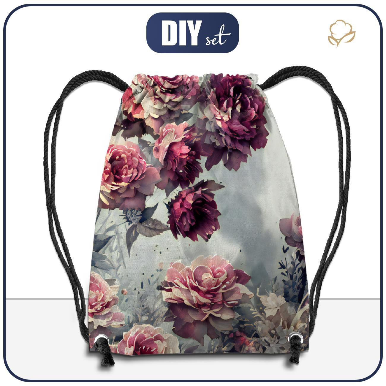 GYM BAG - VINTAGE FLOWERS Pat. 12 - small