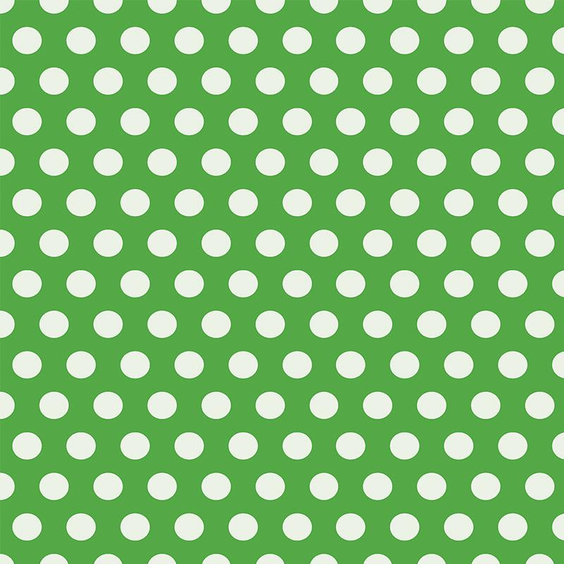 WHITE DOTS / green 