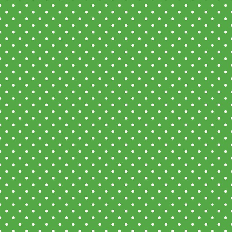 WHITE DOTSIES / green  