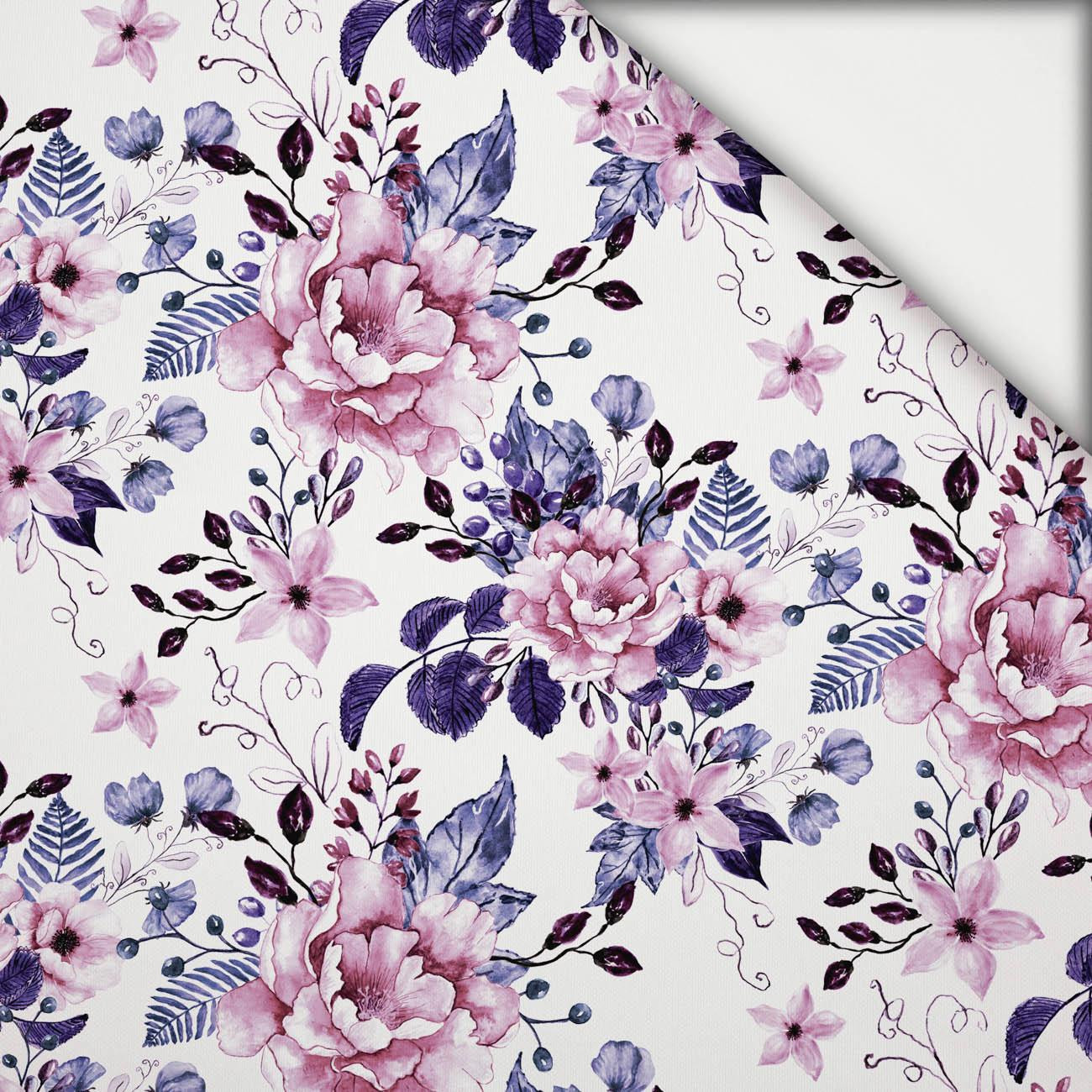 WILD ROSE FLOWERS PAT. 1 (BLOOMING MEADOW) (Very Peri) - light brushed knitwear