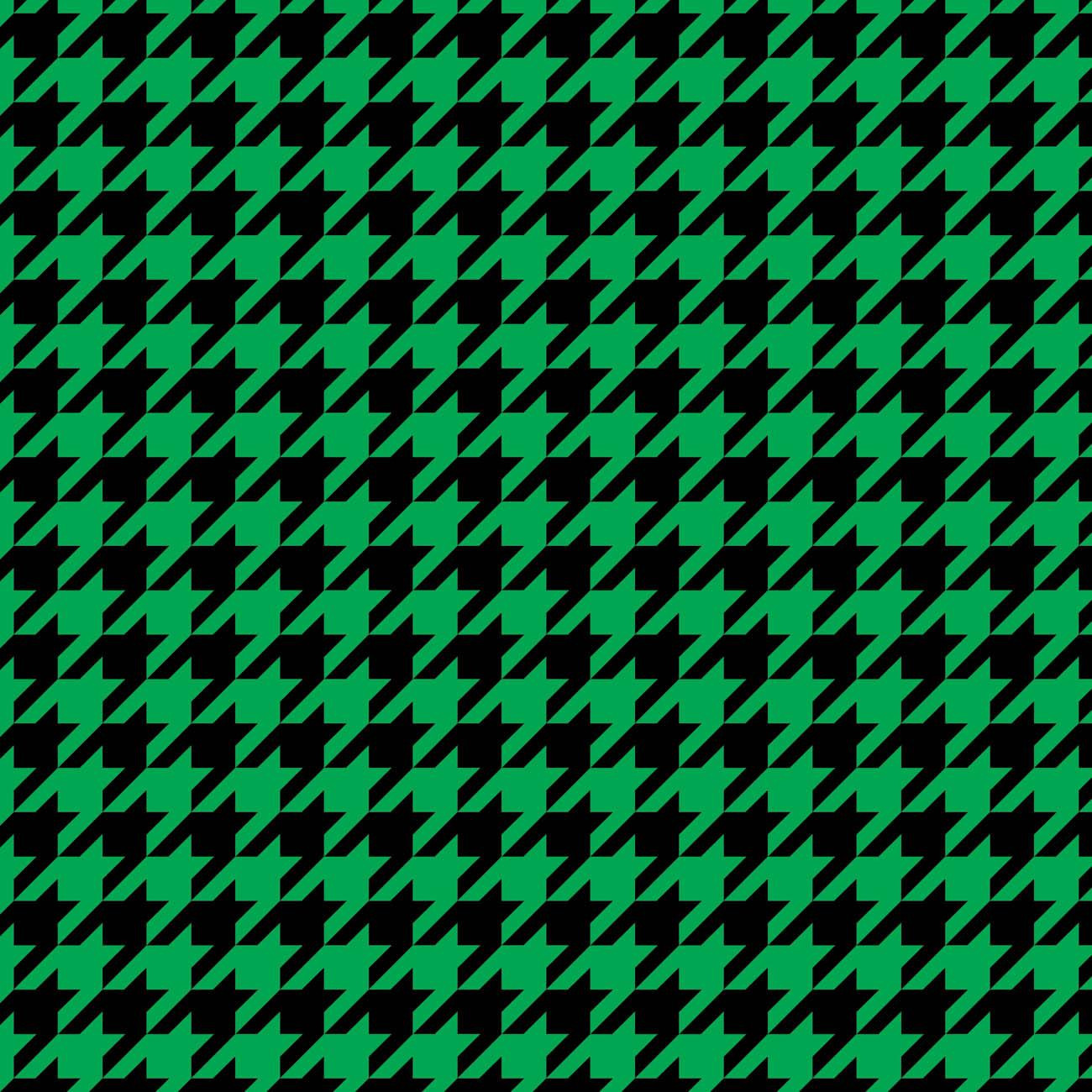 BLACK HOUNDSTOOTH / green